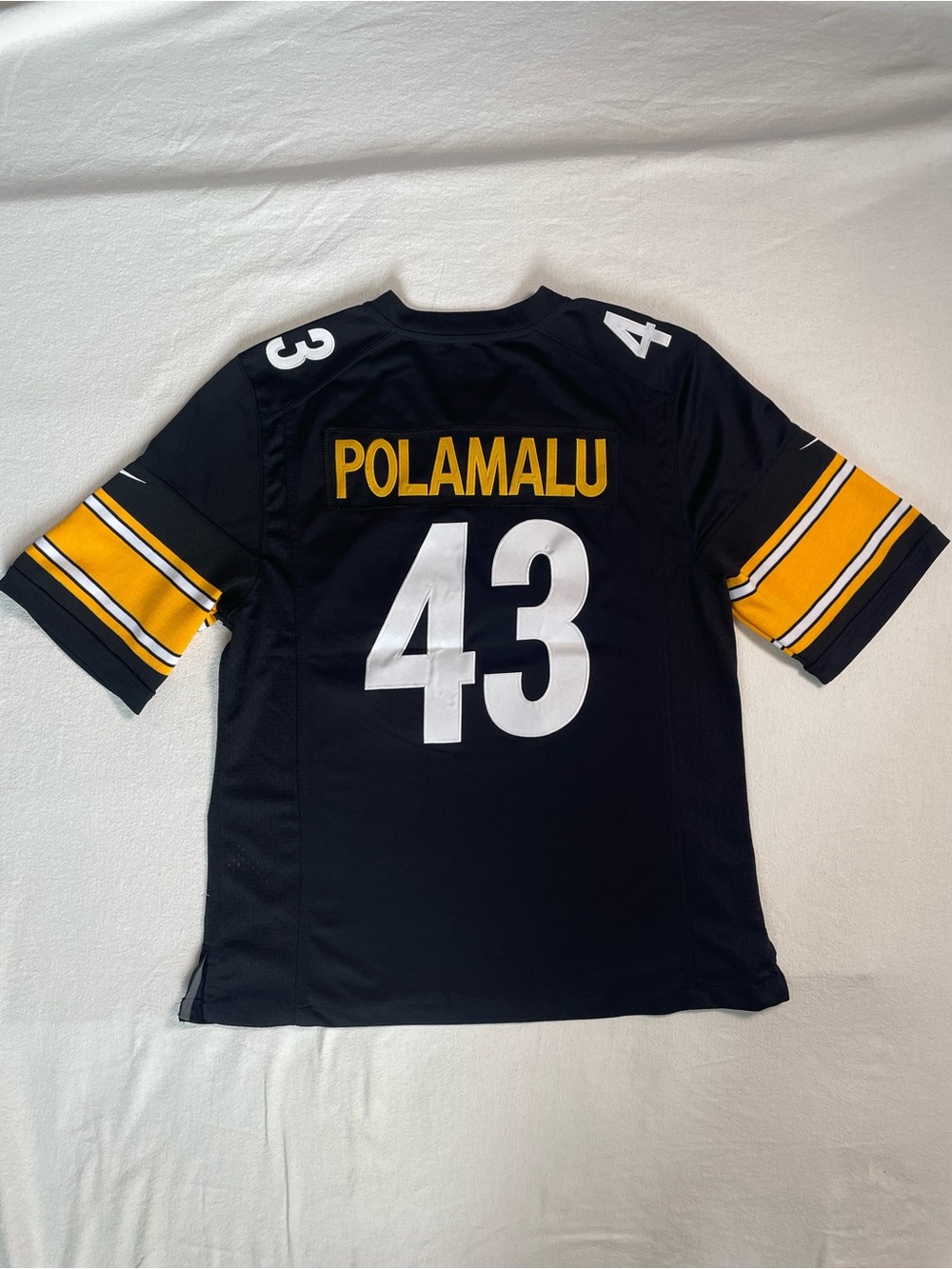 Nike NFL Pittsburgh Steelers #43 Troy Polamalu On Field Jersey Men’s Size Medium